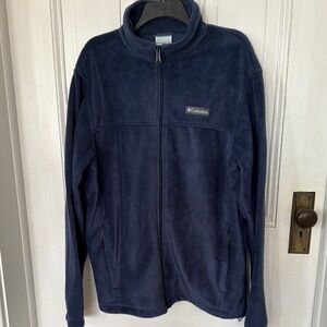 Columbia Navy Blue Performance Jacket Full-Zip Fleece  Sz Large